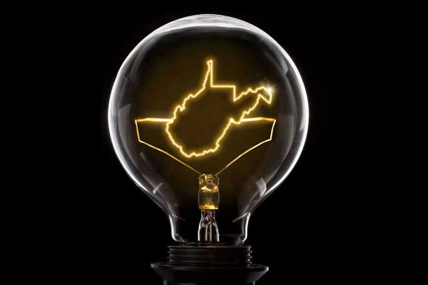 West Virginia in a Lightbulb
