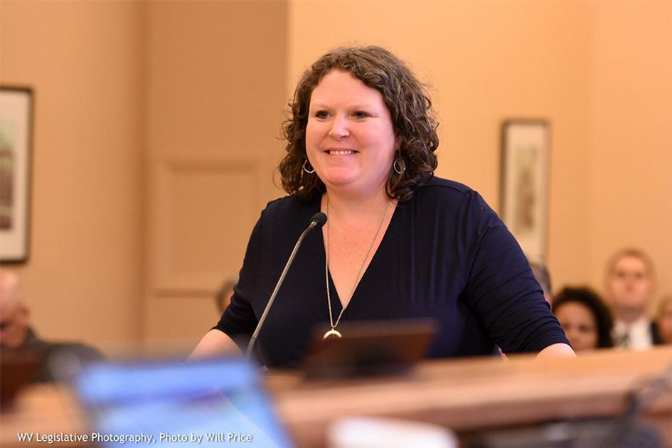 Sarah Tucker, chancellor of the state’s Community and Technical College System, appeared before lawmakers at the Senate Education Committee in January