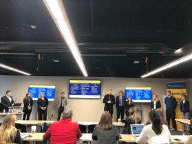 WVU John Chambers College of Business & Economics’ Hospitality & Tourism Management students present on their "WV Tourism: Asset Inventory" group project