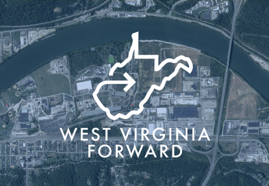 Aerial shot of West Virginia potential sites